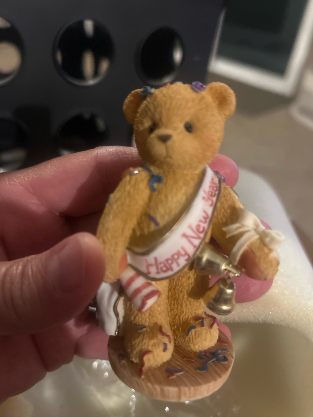 Cherished Teddies Newton Ringing In The New Year With Cheer 272361 1997 Box